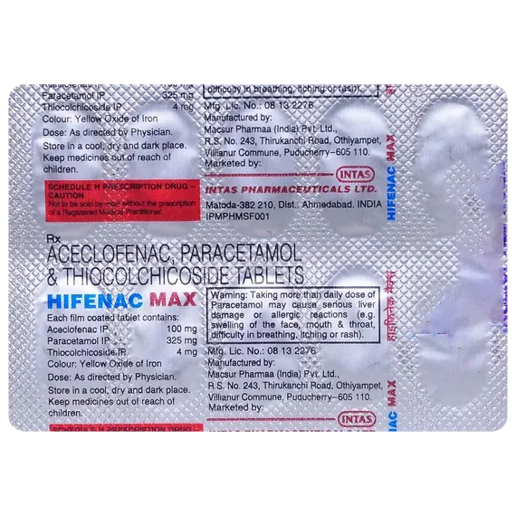 hifenac max tablet 10's